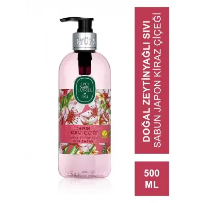 Eyüp Sabri Tuncer Doğal Zeytinyağlı Sıvı Sabun Japon Kiraz Çiçeği 500 ml