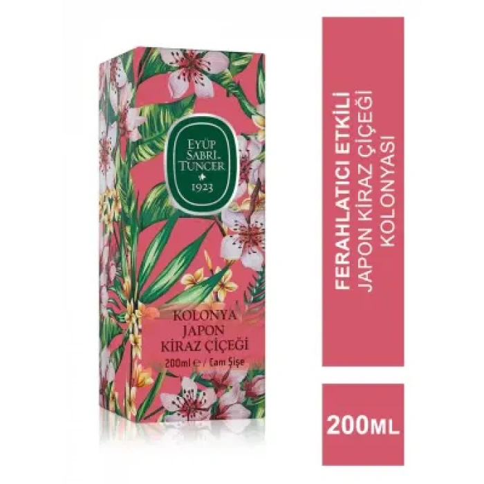 Eyüp Sabri Tuncer Japon Kiraz Çiçeği Kolonya Cam Şişe 200 ml