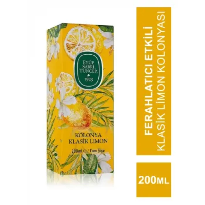 Eyüp Sabri Tuncer Klasik Limon Kolonyası 200 ml Cam Şişe