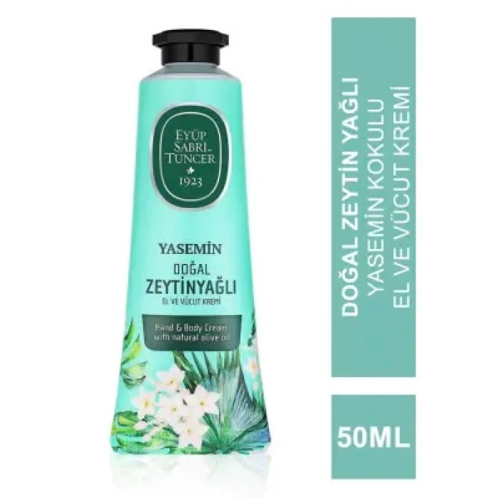 Eyüp Sabri Tuncer Yasemin Doğal Zeytinyağlı El ve Vücut Kremi 50 ml
