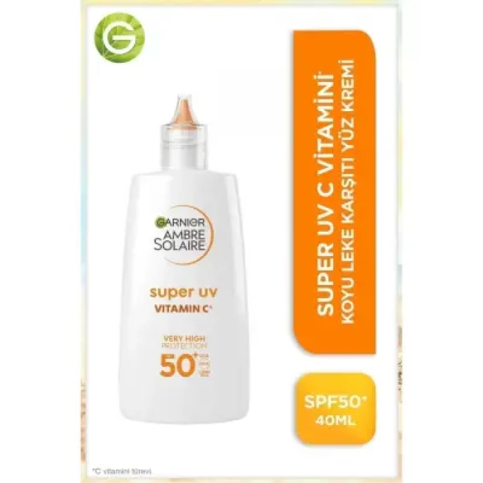 Garnier Ambre Solaire Süper Uv Vit. C Spf50+ Anti Dark Spots Fluid - C Vit. Koyu Leke Karşıtı Fluid - 40 ml