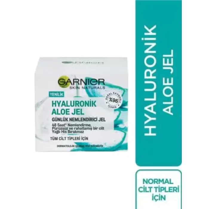 Garnier Hyaluronik Aloe Jel - Günlük Nemlendirici Jel - Normal Ciltler - 50 ml