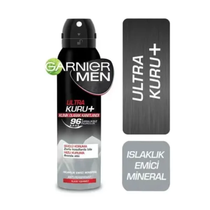 Garnier Men Ultra Kuru Spray Deodorant 150 ml