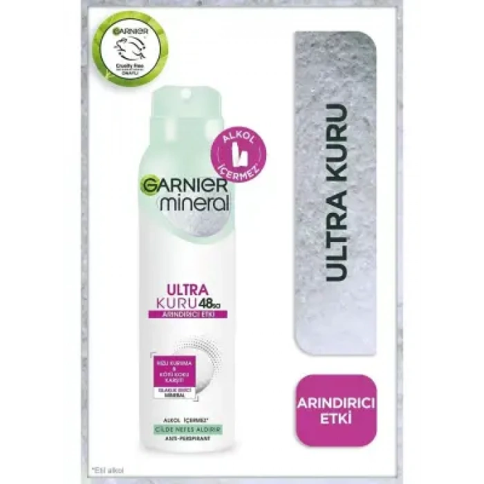 Garnier Mineral Ultra Kuru Sprey Deodorant 150 ml