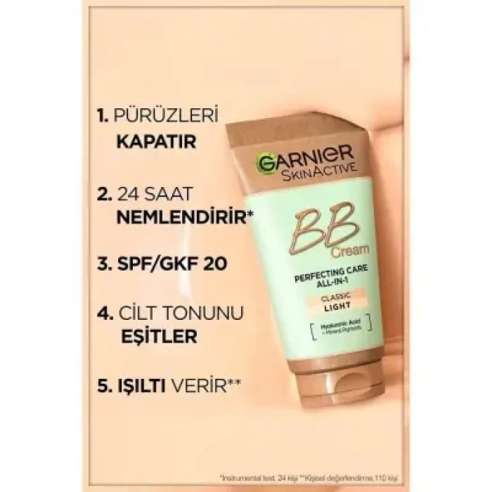 Garnier Mucizevi Cilt Kusursuzlaştırıcı BB Krem - Açık Ton - Spf15 50 ml