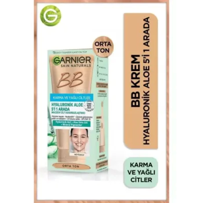 Garnier Mucizevi Cilt Kusursuzlaştırıcı BB Krem - Orta - Spf25 50 ml