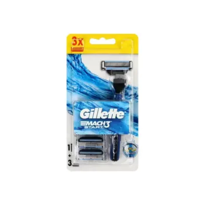 Gillette Mach 3 Start Tıraş Makinası + 3 Yedek Bıçak