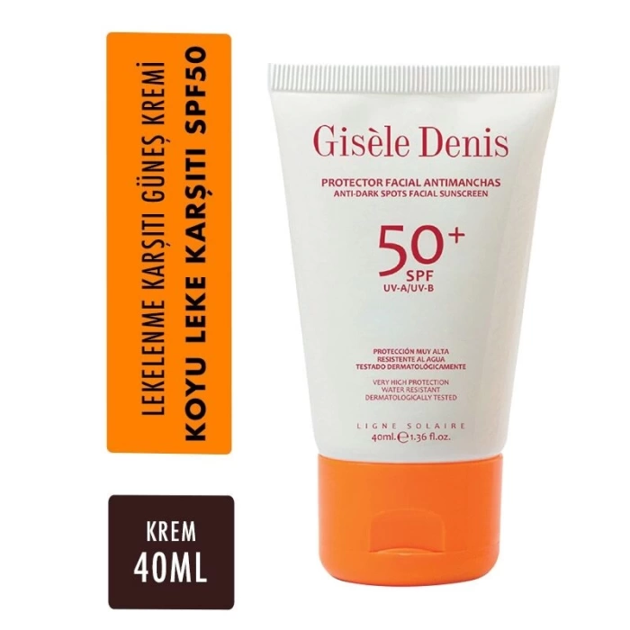 Gisele Denis Anti Dark Facial Suncreen SPF50+ - Yüz İçin Leke Karşıtı Güneş Koruma Kremi - 40 ml