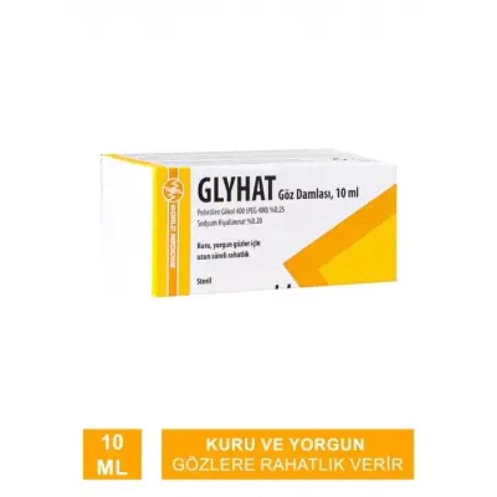 Glyhat Göz Damlası 10 Ml Kuru ve Yorgun Gözler İçin