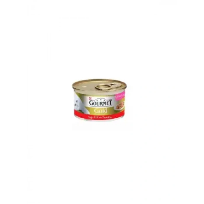 Gourmet Gold Kıyılmış Sığır Etli Kedi Konserve 85 Gr 6 AL 5 ÖDE