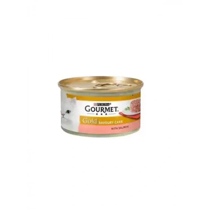 Gourmet Gold Kıyılmış Somonlu Yetişkin Kedi Konservesi 85 Gr