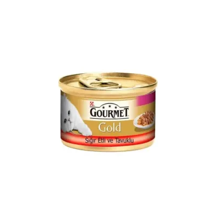 Gourmet Gold Sığır Etli Tavuklu Kedi Konservesi 85Gr
