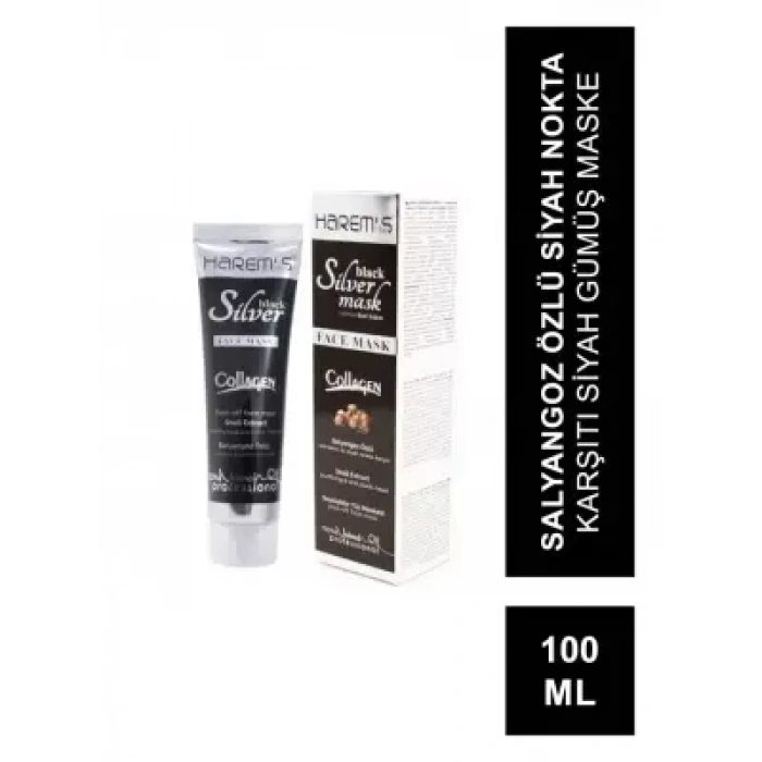Harems Black Silver Mask Siyah Gümüş Maske 100 ML
