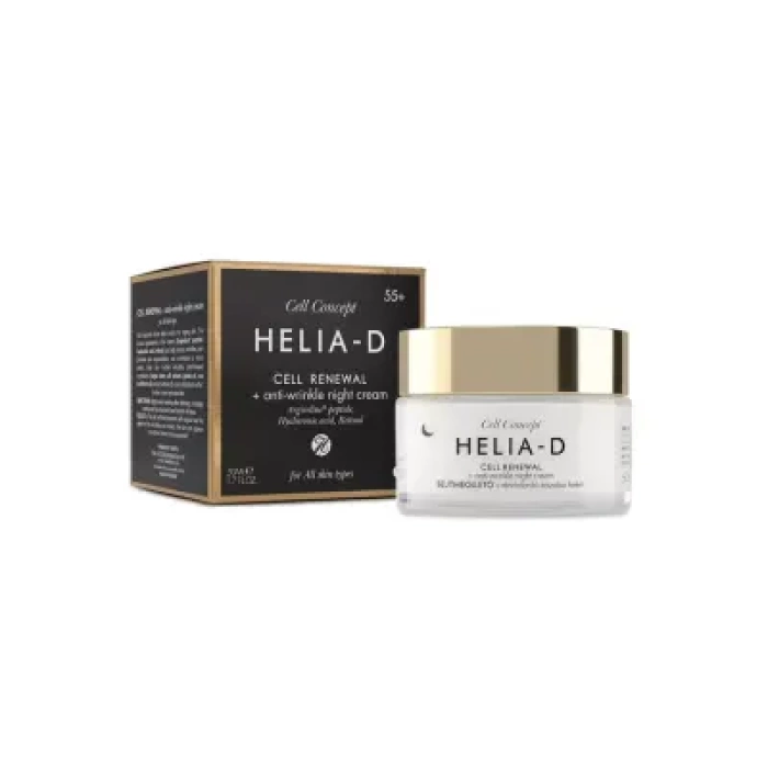 Helia-D Cell Concept Hücre Yenileyici Kırışıklık Karşıtı Gece Kremi 55+ 50ml