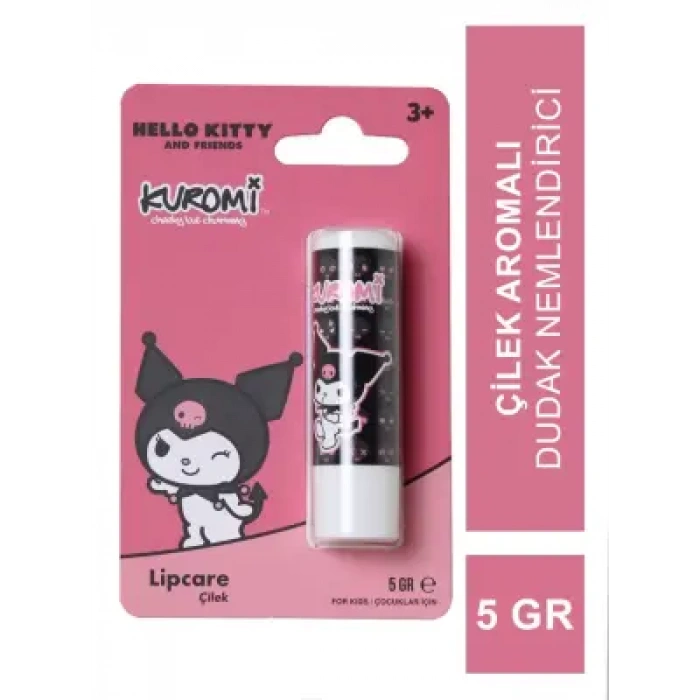 Hello Kitty Kuromi Lipcare Çocuk Dudak Koruyucu Çilekli 5 gr