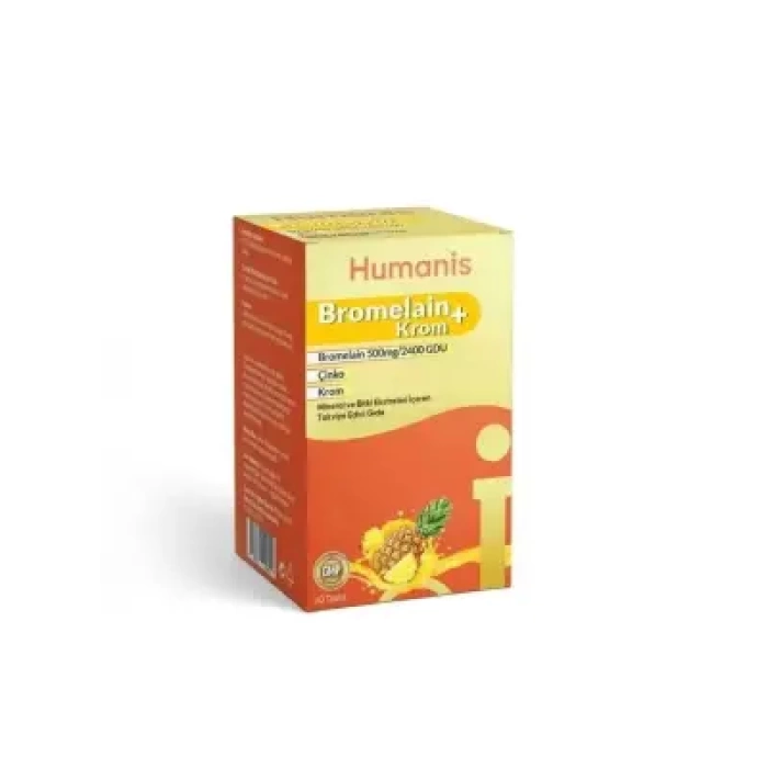 Humanis Bromelain+Krom 60 Tablet