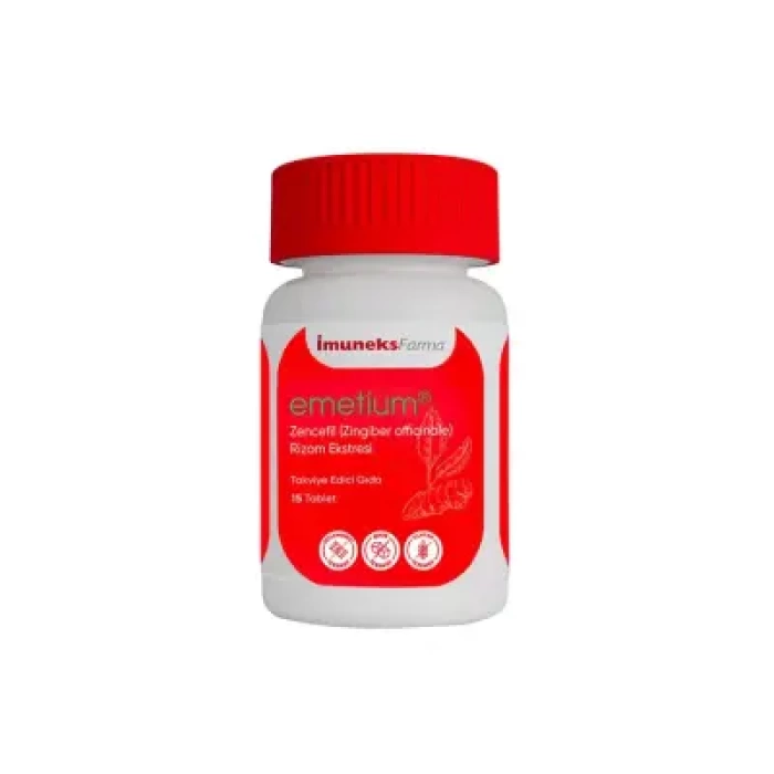 İmuneks Emetium Zencefil 15 Tablet