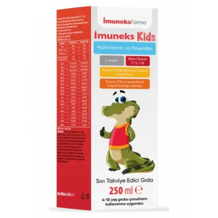 İmuneks Kids Multivitamin ve Mineraller Takviye Edici Gıda 250 ml