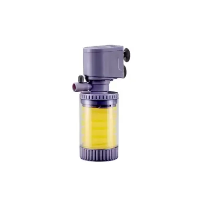 Jingye Akvaryum Şeffaf İç Filtre Siyah 4W, 400L/H