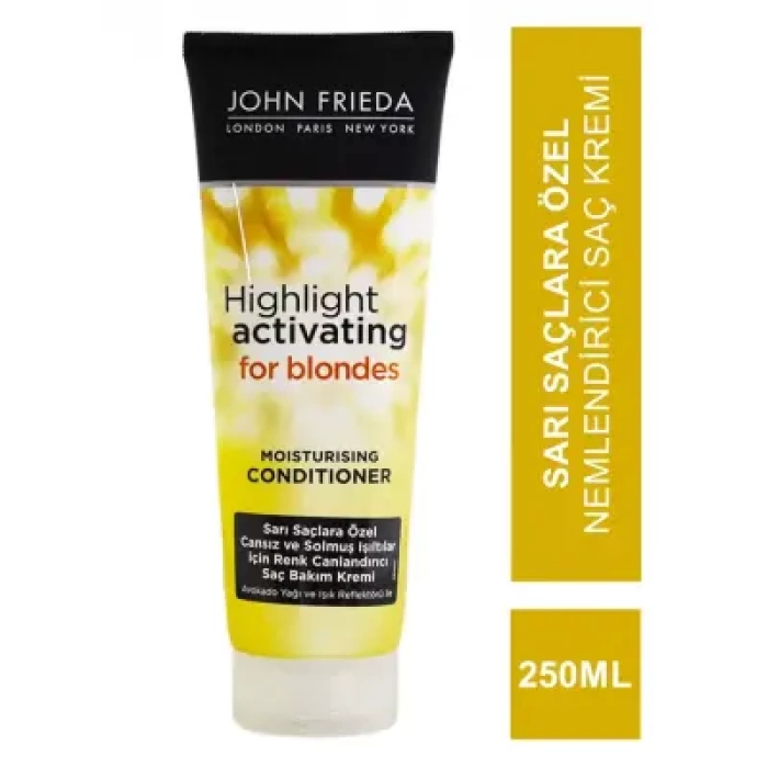 John Frieda Sheer Blonde Highlight Activating Moisturising Conditioner 250 ml Sarı Saçlara Özel Nemlendirici Saç Kremi