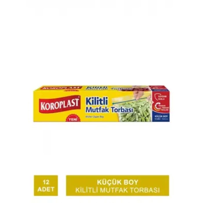 Koroplast Kilitli Mutfak Torbası Küçük Boy -12 Adet