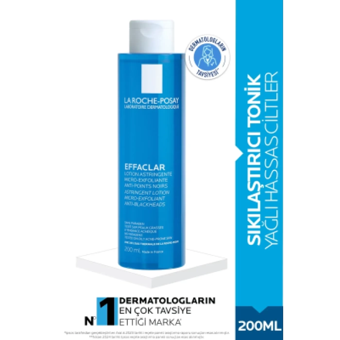 La Roche Posay Effaclar Mikro Soyucu Tonik Yağlı/Akneye Eğilim Gösteren Ciltler Gözenek Sıkılaştırıcı 200 ml