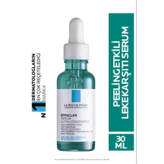 La Roche Posay Effaclar Peeling Etkili Leke Karşıtı Serum Yağlı ve Akneye Eğilim Gösteren Ciltler için 30 ml