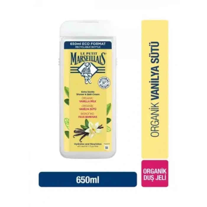 Le Petit Marseillais Duş Jeli Vanilya Sütü 650 ml