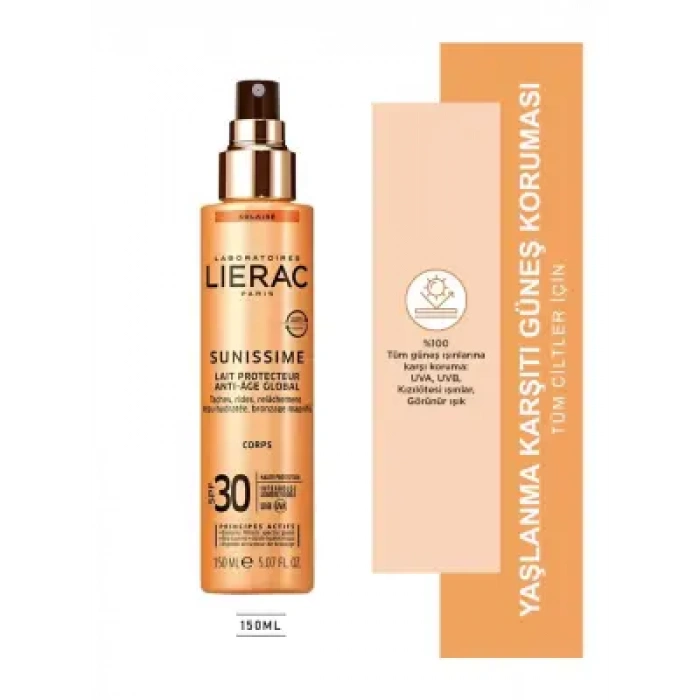 Lierac Sunissime SPF 30 Energizing Protective Milk Güneş Sütü 150 ml