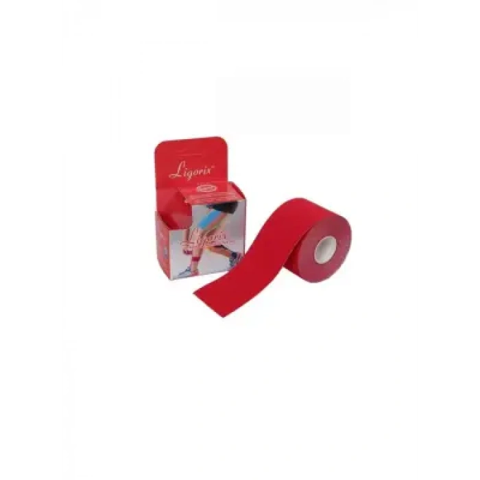 Ligorix Kinesio Tape Ağrı Bandı 5cm x 5m - Kırmızı -