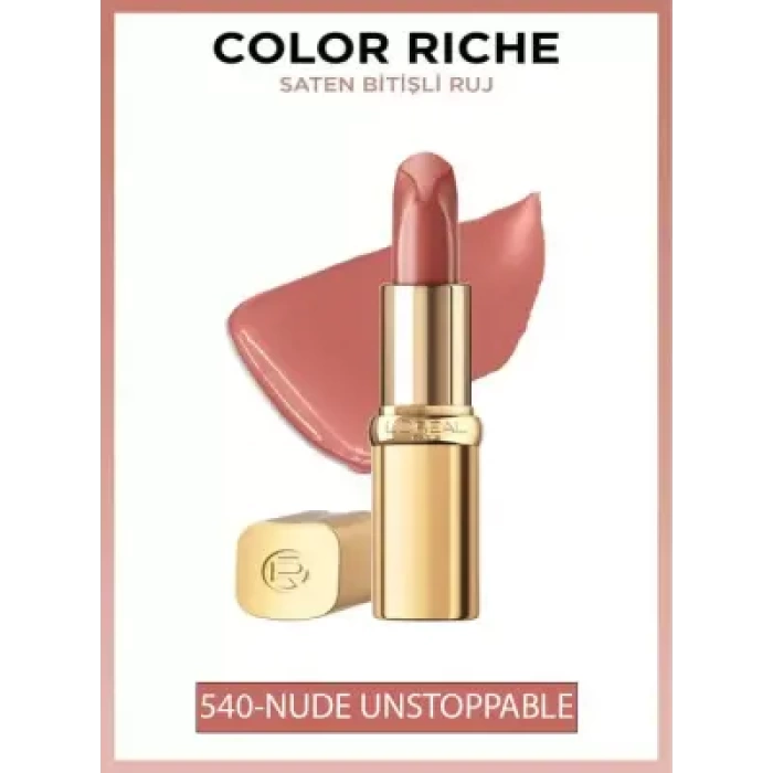 Loreal Paris Color Riche Saten Bitişli Ruj - 540 Nude Unstoppable
