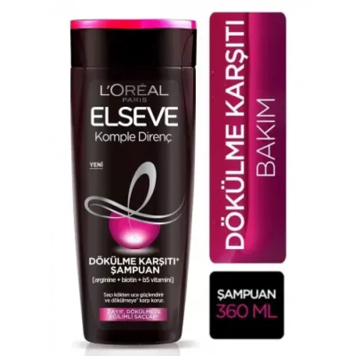 Loreal Paris Elseve Komple Direnç Dökülme Karşıtı Şampuan 360 ml