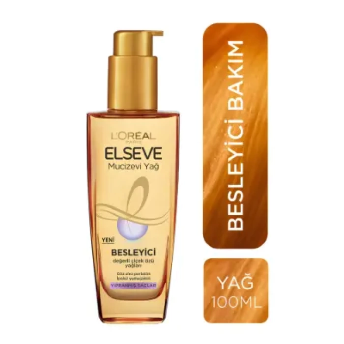 Loreal Paris Elseve Mucizevi Besleyici Bakım Yağı 100 ml - Yıpranmış Saçlar İçin