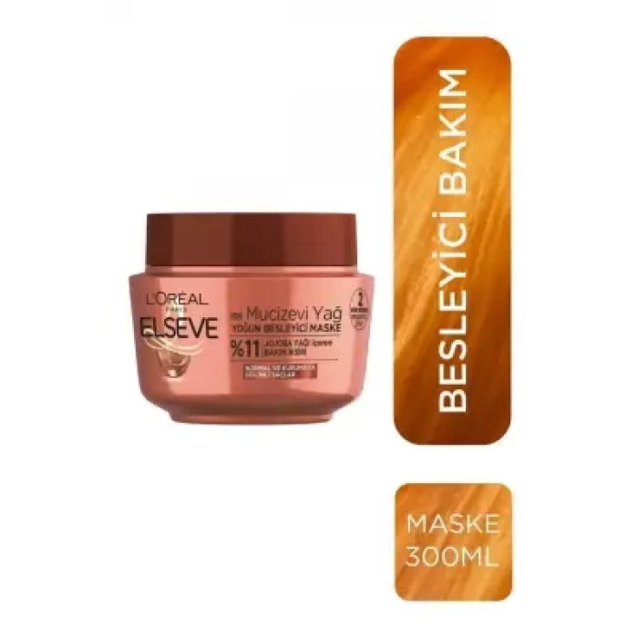 Loreal Paris Elseve Mucizevi Yağ Besleyici Maske 300 ml