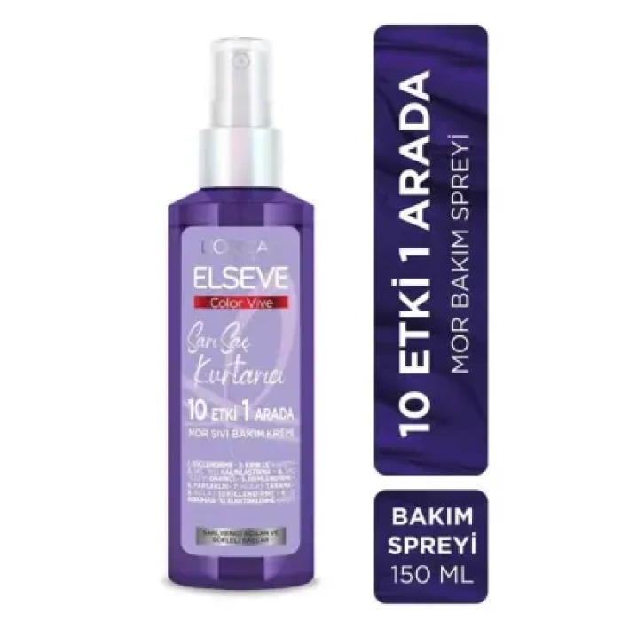 Loreal Paris Elseve Sarı Saç Kurtarıcı Mor Sıvı Bakım Kremi 150 ml