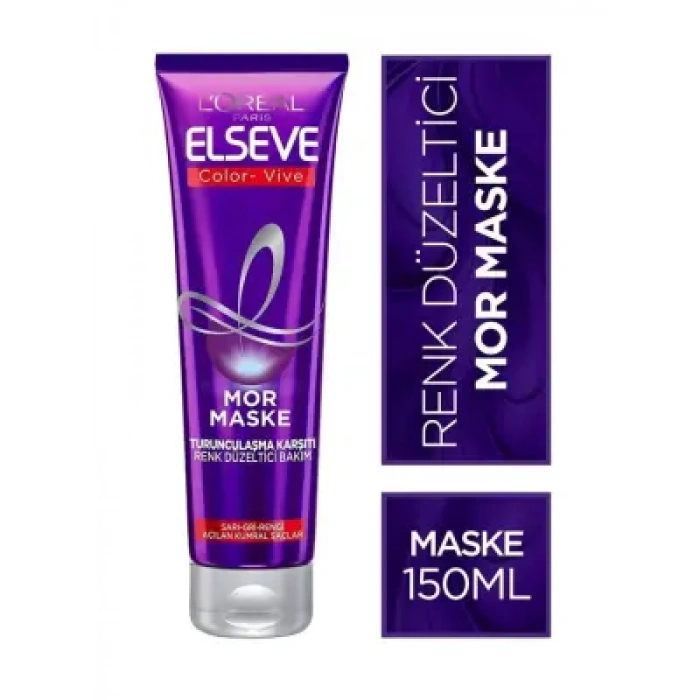 Loreal Paris Elseve Turunculaşma Karşıtı Renk Düzeltici Mor Maske 150 ml