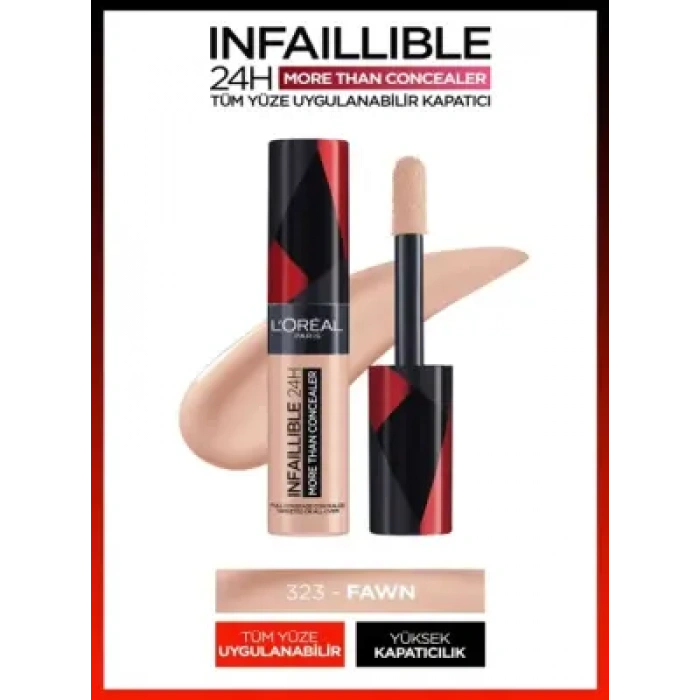 Loreal Paris Infaillible 24H Tüm Yüze Uygulanabilir Kapatıcı - 323 Fawn/Cham 11ml