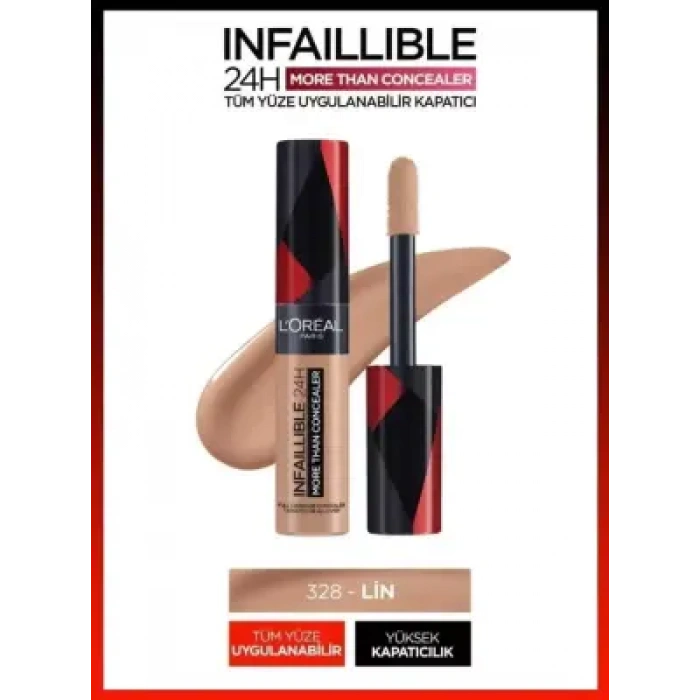 Loreal Paris Infaillible 24H Tüm Yüze Uygulanabilir Kapatıcı - 328 Inter 11ml