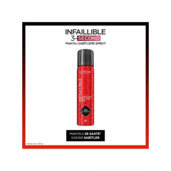 Loreal Paris Infaillible 3-Second Makyaj Sabitleme Spreyi 75ml