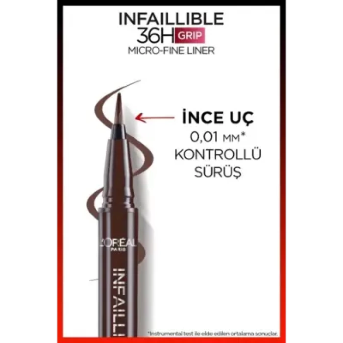 Loreal Paris Infaillible 36H Grip Micro Fine Eyeliner 02 SMOKEY EARTH -Kahverengi-