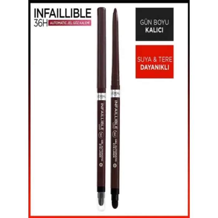 Loreal Paris Infaillible Automatic Jel Göz Kalemi - Kahverengi
