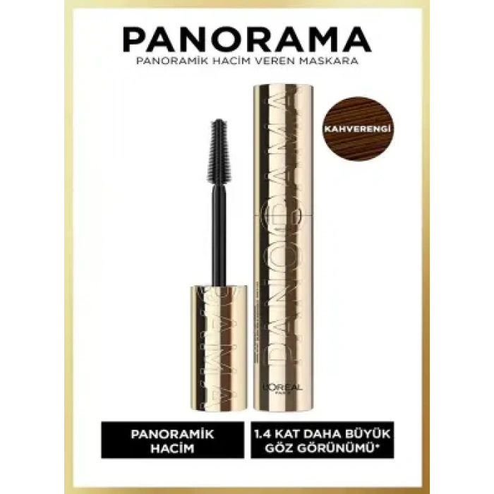 Loreal Paris Panorama Hacim Veren Maskara Kahverengi 9.9 ml