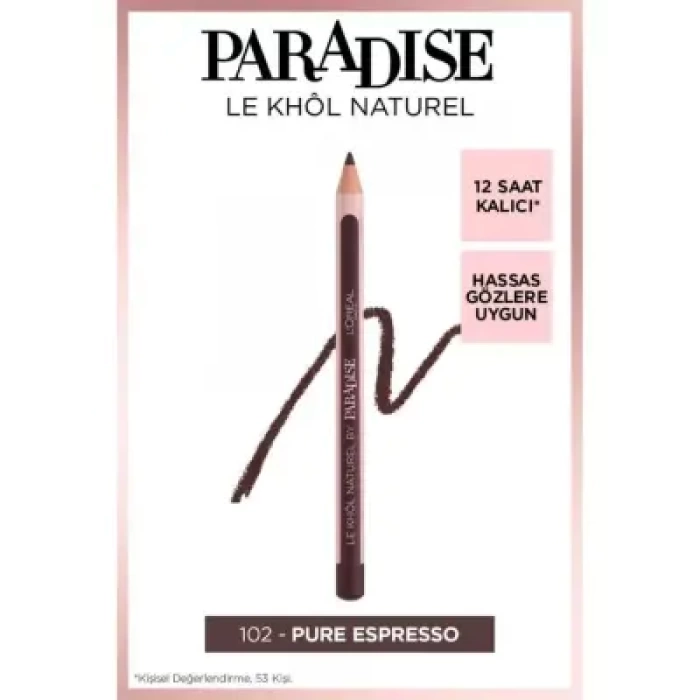 Loreal Paris Paradise Le Khol Göz Kalemi 102 Pure Espresso