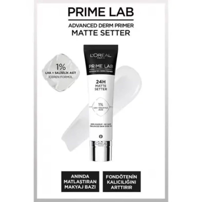 Loreal Paris Prime Lab Matte Setter Matlaştırıcı Salisilik Asit İçeren Primer 30 ml