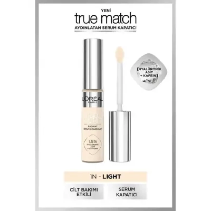 Loreal Paris True Match Aydınlatan Serum Kapatıcı - 1N Light