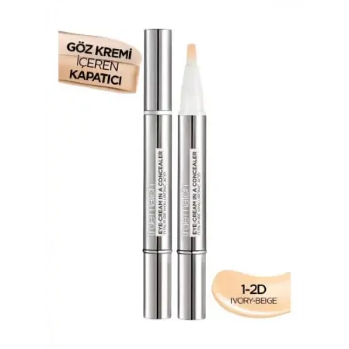 Loreal Paris True Match Göz Kremi İçeren Kapatıcı -2si 1 Arada- 1-2D