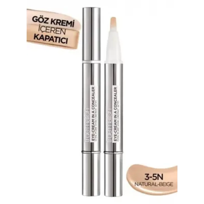 Loreal Paris True Match Göz Kremi İçeren Kapatıcı -2si 1 Arada- 3-5N