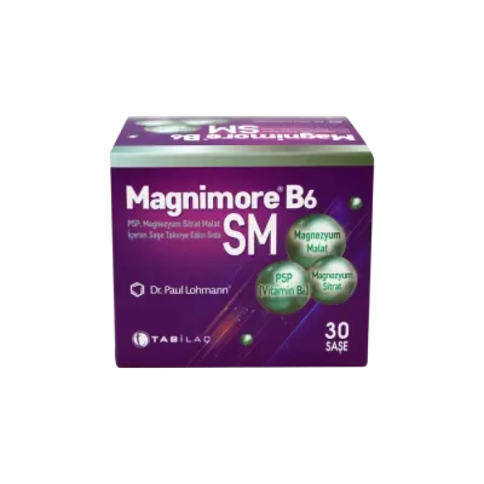 Magnimore B6 SM Takviye Edici Gıda 30 Şase
