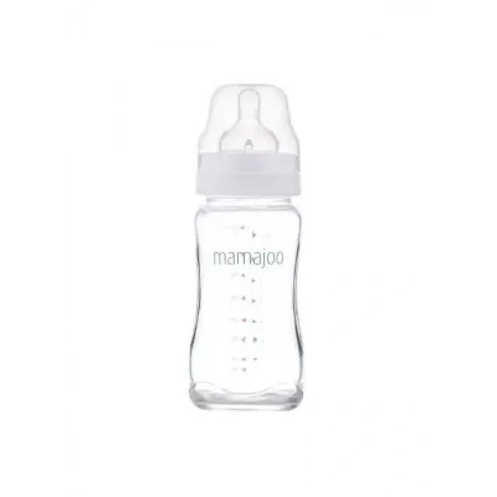 Mamajoo Cam Biberon 240 ml & Anti-Kolik Biberon Emziği No:2 / M