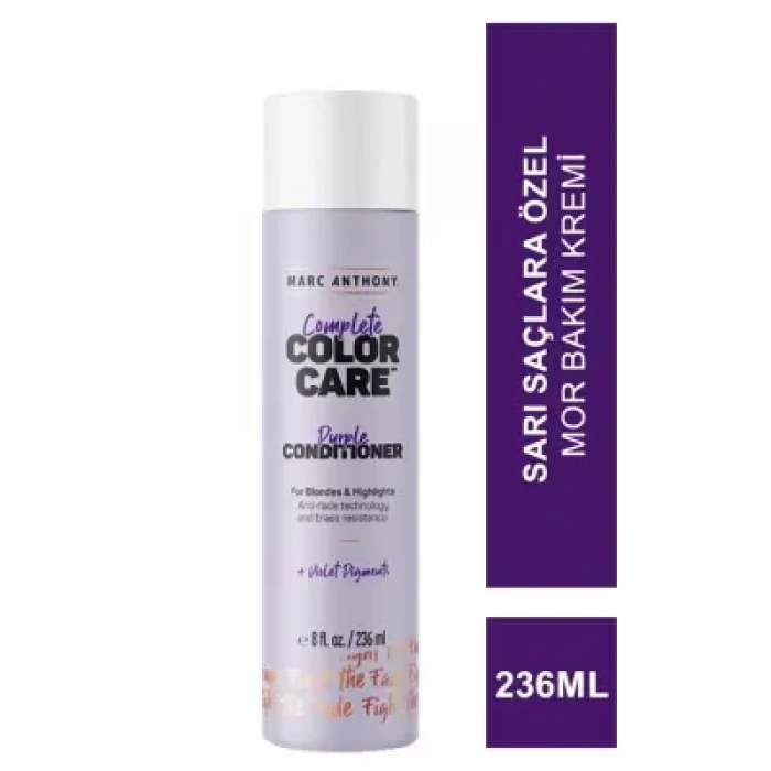 Marc Anthony Complete Color Care Purple Conditioner Sarı Saçlara Özel Mor Bakım Kremi 236 ml